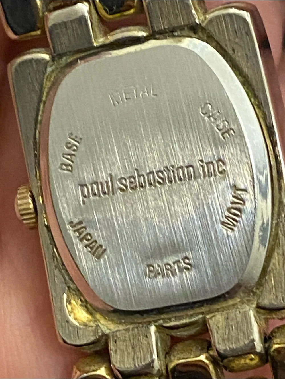 Paul Sebastian Silver- and Gold-Tone Link Bracelet Women's Watch Quartz